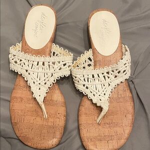 Dexflex Comfort Women's Tan and Cream Sandals